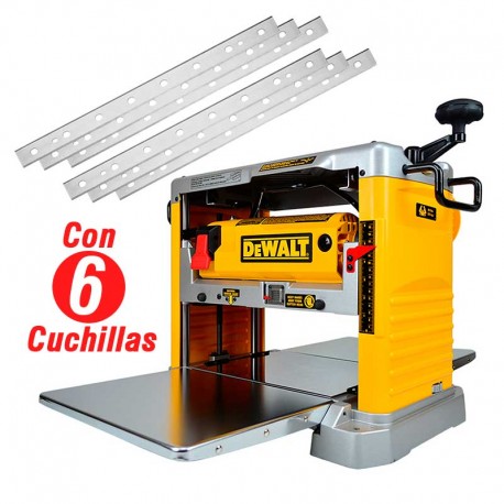 Cepillo Portátil Dewalt DW734 de 12 1/2" con 6 cuchillas