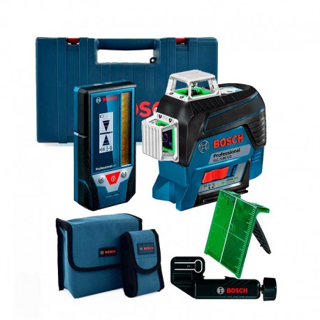 Nivel Láser Bosch GLL 3-80 CG Profesional + Receptor LR7