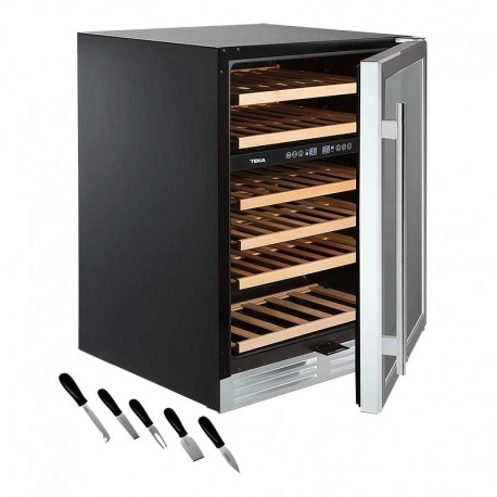 Cava de Vinos Teka RV 51C 120 W + Cuchillos para Queso