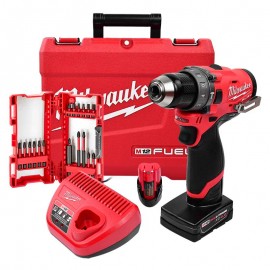 Taladro Destornillador Brushless Milwaukee 2504-22 + Puntas