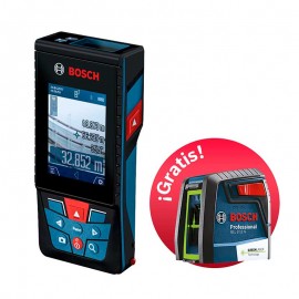 Telémetro Láser Bosch GLM 120 C + Nivel láser GLL 2-12 G Gratis