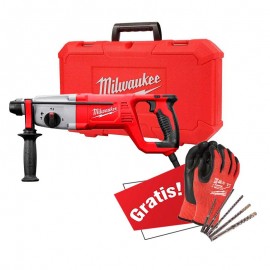 Rotomartillo SDS Plus Milwaukee 5262-21 + Guantes y Brocas