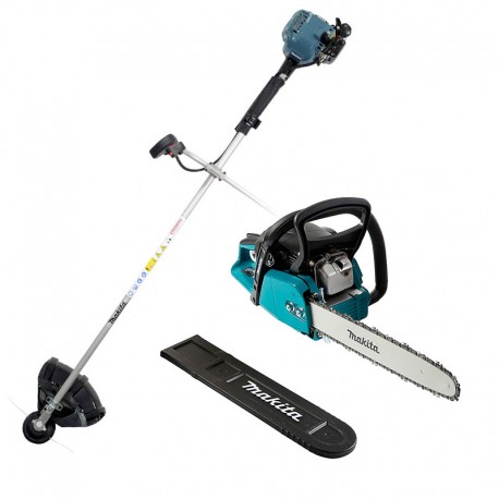 Desbrozadora 1 HP + Motosierra 2.3 Hp Makita