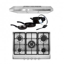 Parrilla a Gas + Campana Teka TMX PLUS + Batería de Cocina
