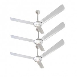 Ventilador Eléctrico KDK M56LG Redondo Plata 3 Pzas