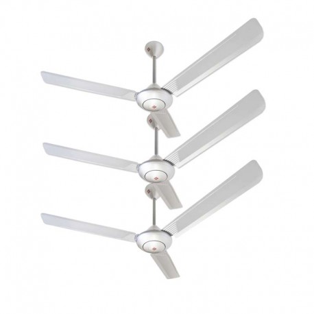 Ventilador Eléctrico KDK M56LG Redondo Plata 3 Pzas