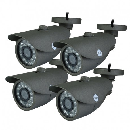 Kit CCTV Videovigilancia Yale 4 Cámaras 720P